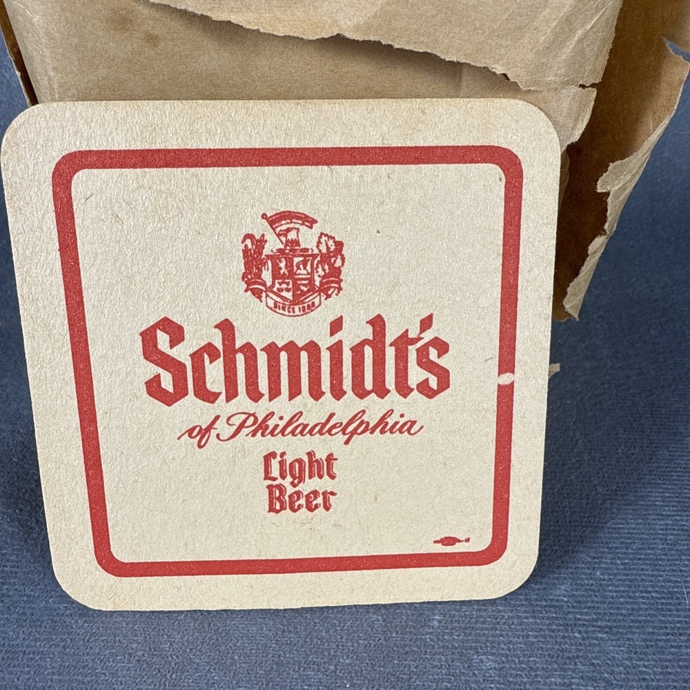SCHMIDT'S OF PHILADELPHIA LIGHT BEER, Give Your Thirst COASTER, Lot‎ of 100